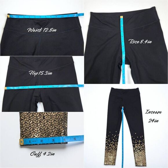 Zumba Hustler Perfect Ankle Leggings Bold Black Size (E104) - Picture 6 of 7